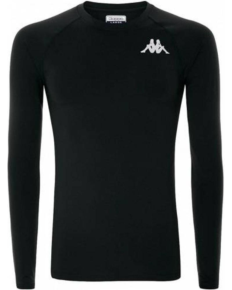 CAMISETA TÉRMICA DE ENTRENAMIENTO KAPPA VURBAT NEGRA MANGA LARGA NEGRO