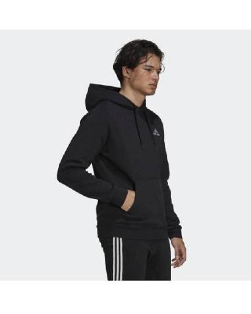 SUDADERA CON CAPUCHA ADIDAS ESSENTIALS FLEECE GV5294 NEGRA NEGRO