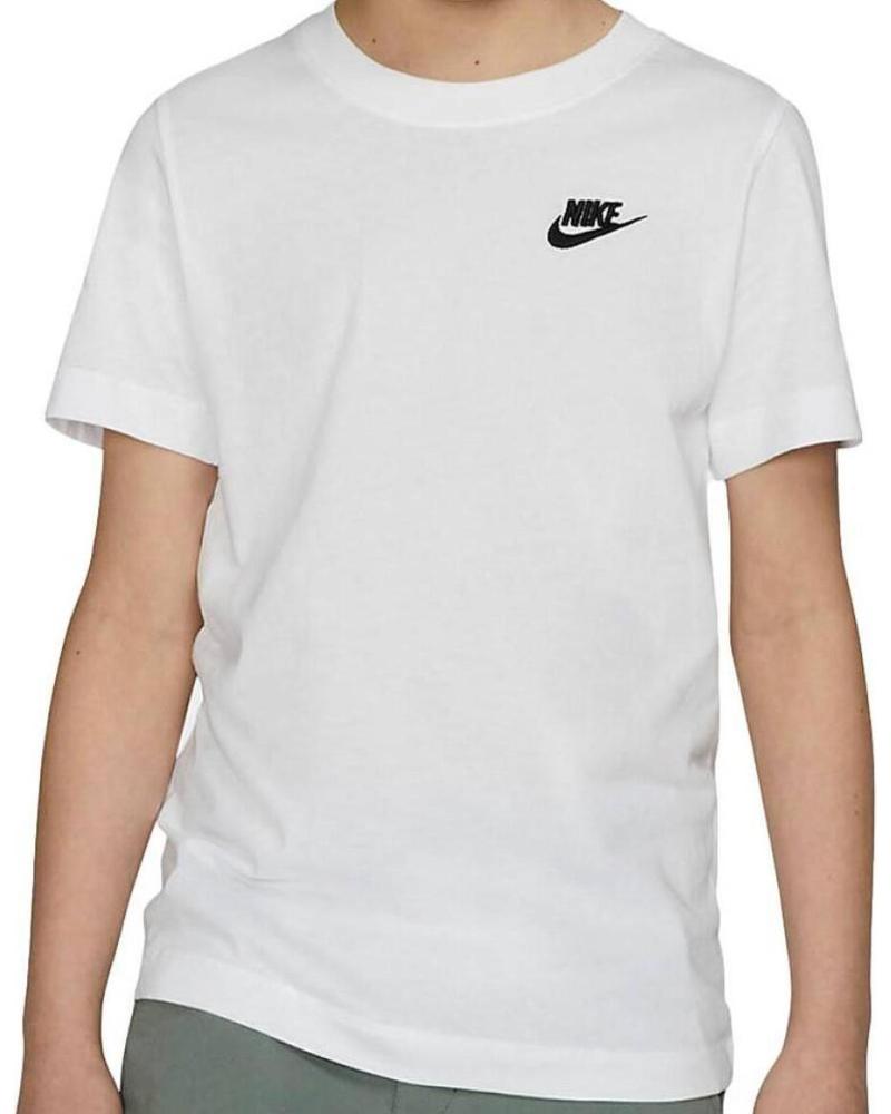 NIKE SPORTSWEAR CAMISETA MANGA CORTA CON LOGO BLANCA BLANCO