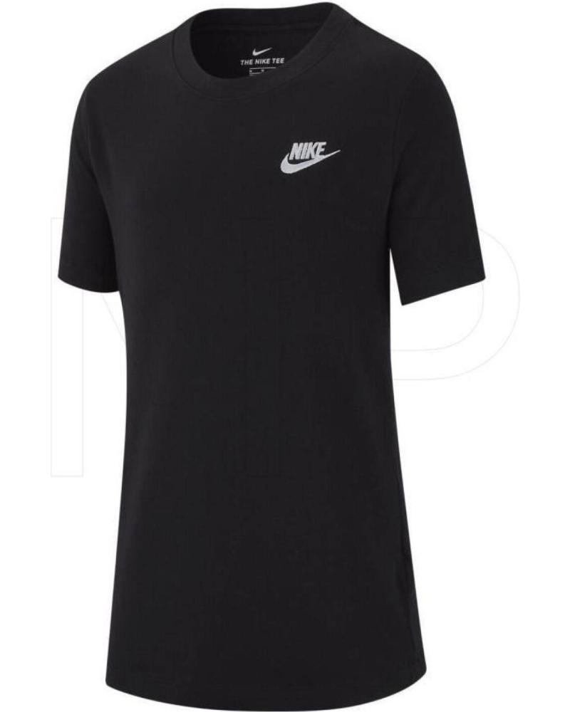 CAMISETA NIKE SPORTSWEAR DE MANGA CORTA NEGRA PARA NIÑO NEGRO