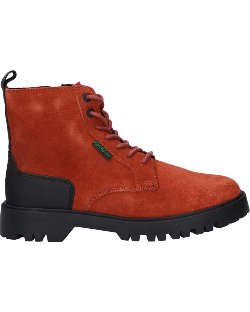 Botas de Mujer KICKERS 911411-50 KICK DECKLOCK 173 ORANGE ROUILLE