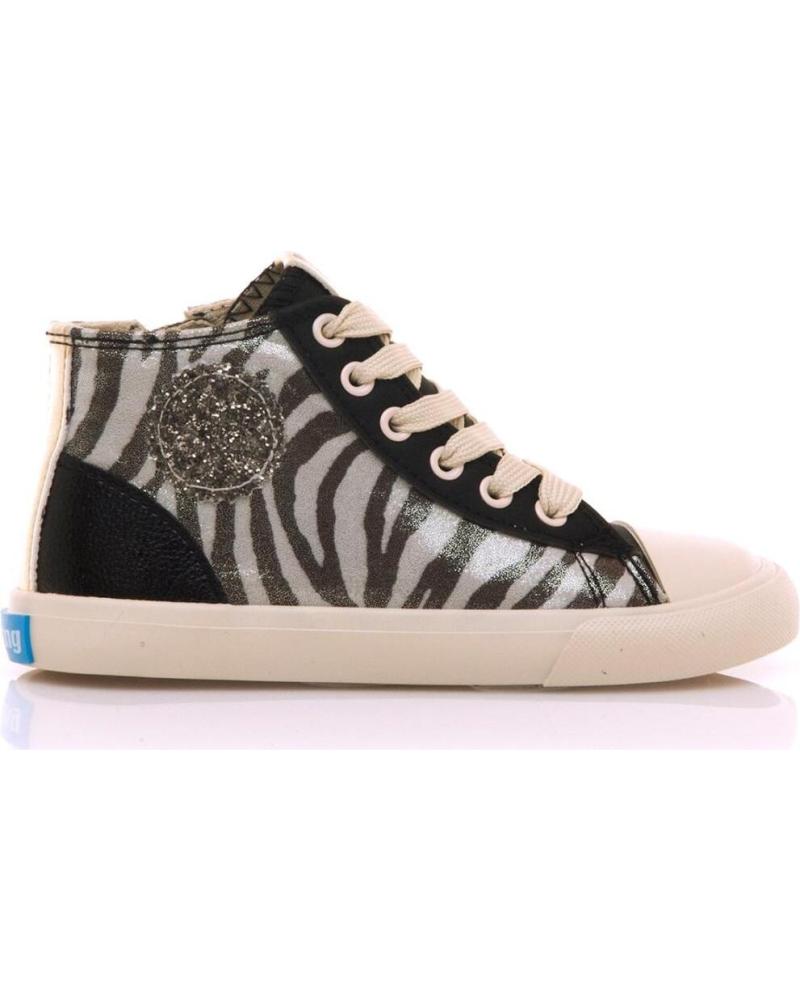 MTNG ZAPATILLAS ALTAS LONA ESTAMPADO CEBRA 49322 NEGRO