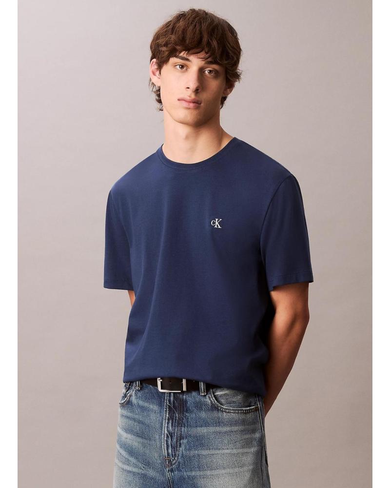 CAMISETA CALVIN KLEIN MONOGRAM EASY TEE MARINO DE MANGA CORTA MARINO