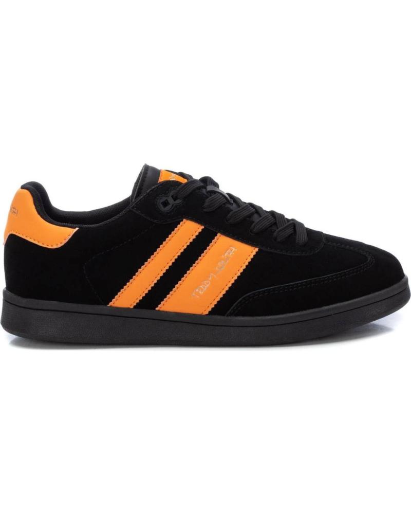 ZAPATILLAS DEPORTIVAS TEDDY SMITH 078910 NEGRAS Y NARANJAS NARANJA