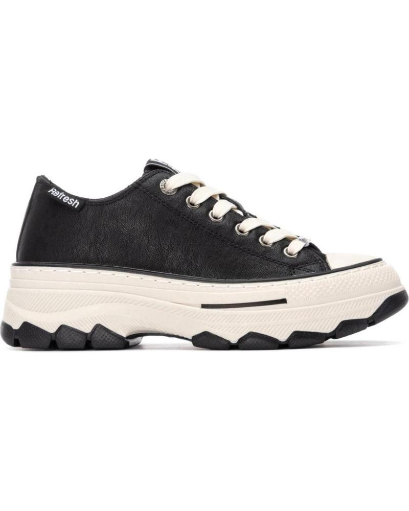 REFRESH ZAPATILLAS URBANAS 173079 NEGRAS CON SUELA CHUNKY NEGRO