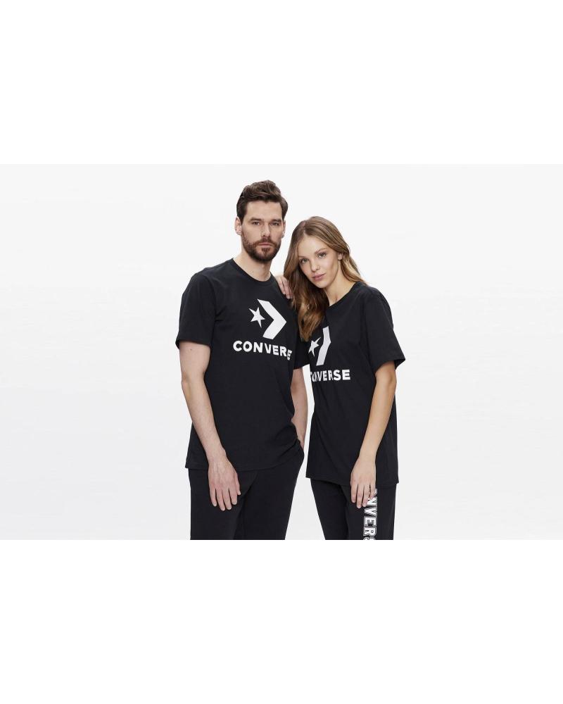 CAMISETA UNISEX CONVERSE STAR CHEVRON DE MANGA CORTA NEGRA NEGRO