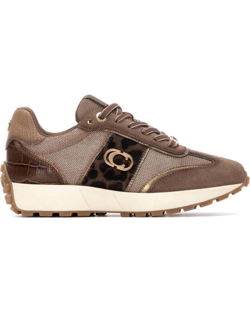 ZAPATILLAS DEPORTIVAS CARMELA 162702 CON ESTAMPADO ANIMAL PRINT EN TAUPE TAUPE