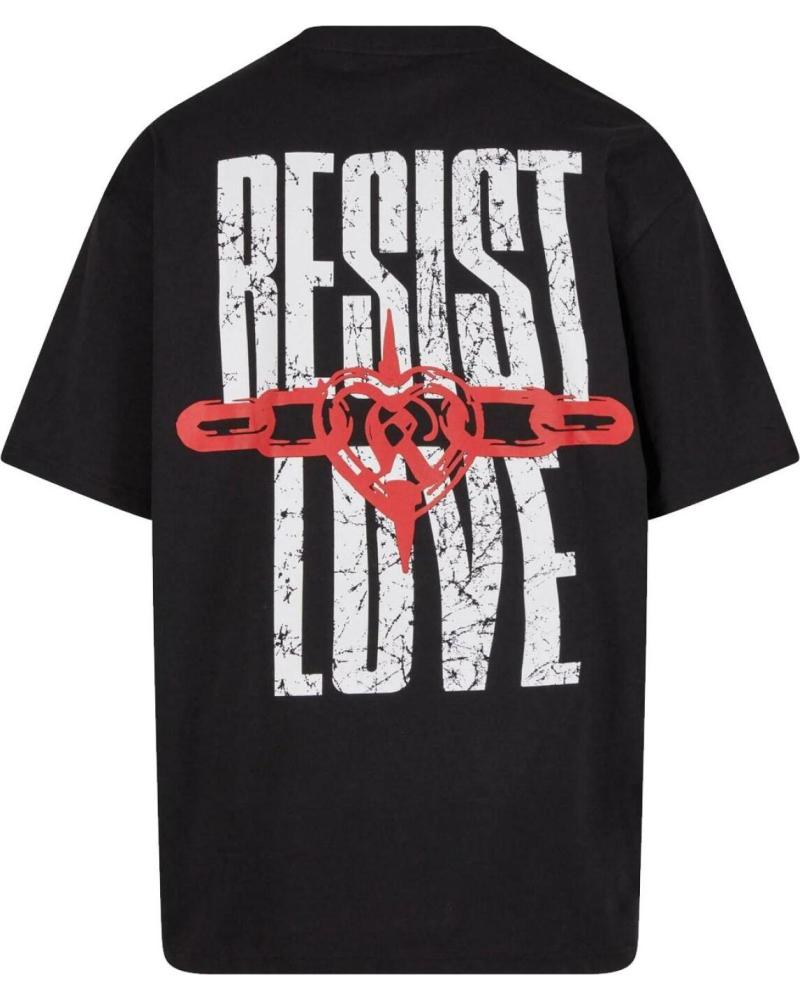 CAMISETA KARL KANI WOVEN SIGNATURE RESIST LOVE NEGRA