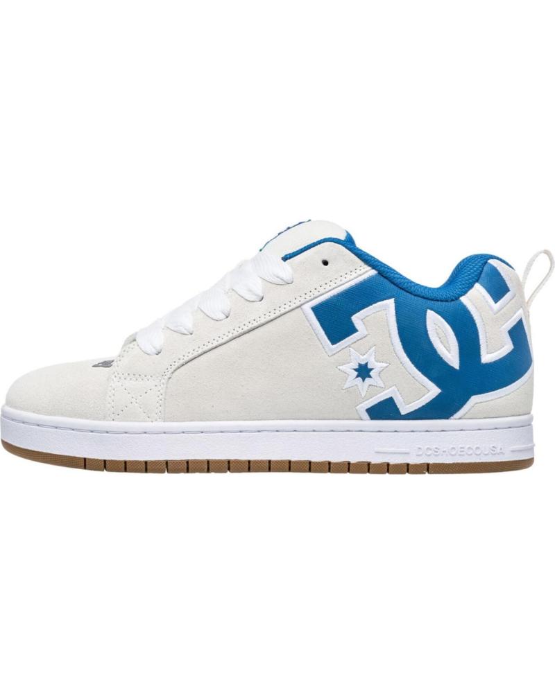 ZAPATILLAS DC SHOES COURT GRAFFIK BLANCO Y AZUL OFF WHITE GREY TB