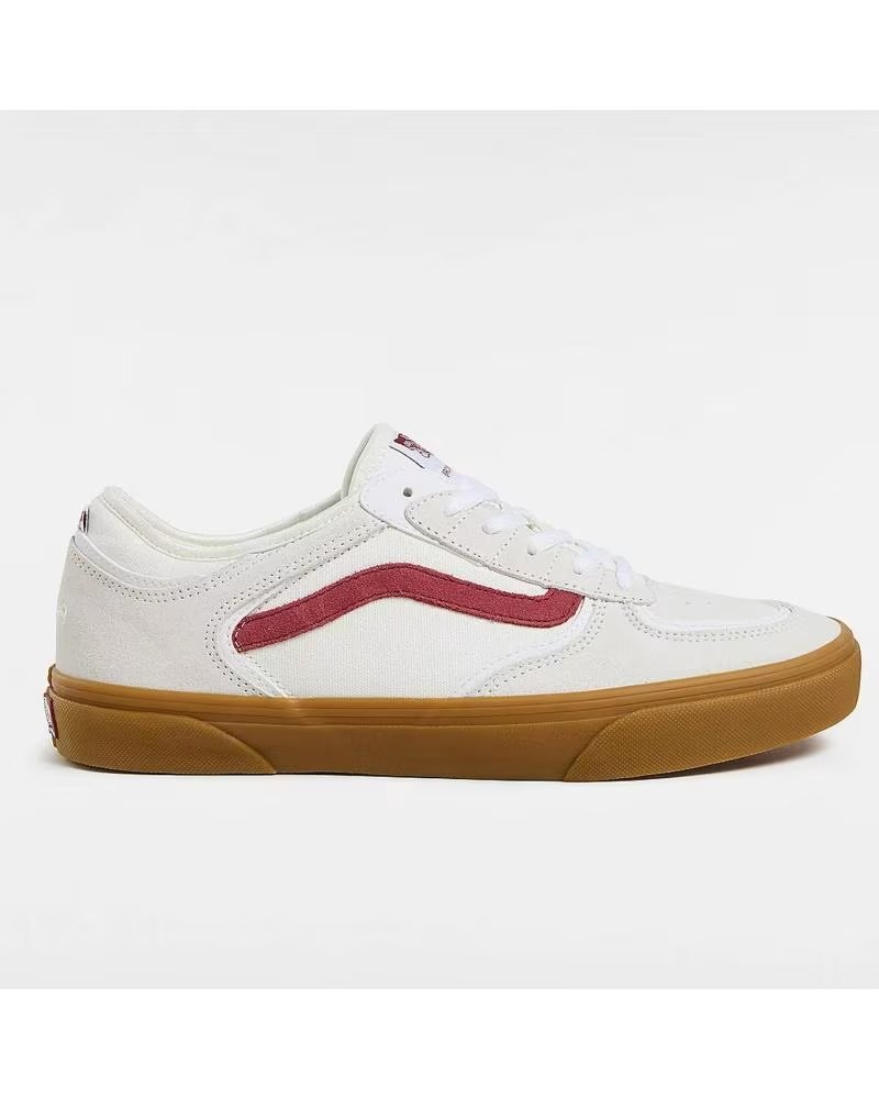 Vans Off The Wall Zapatillas Vans Skate Rowley Rojas Blancas con Suela Gum