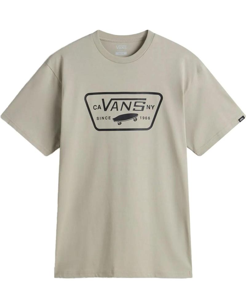 CAMISETA VANS OFF THE WALL FULL PATCH LONDON FOG BEIGE