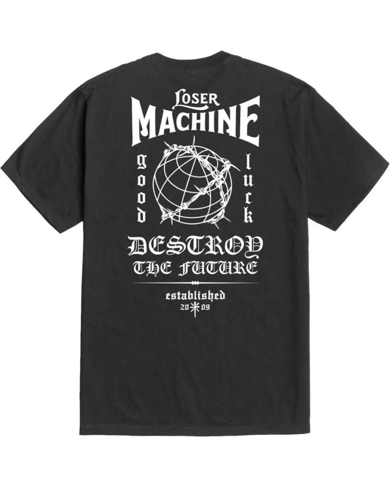 CAMISETA LOSER MACHINE SUPERSTITION ST NEGRA