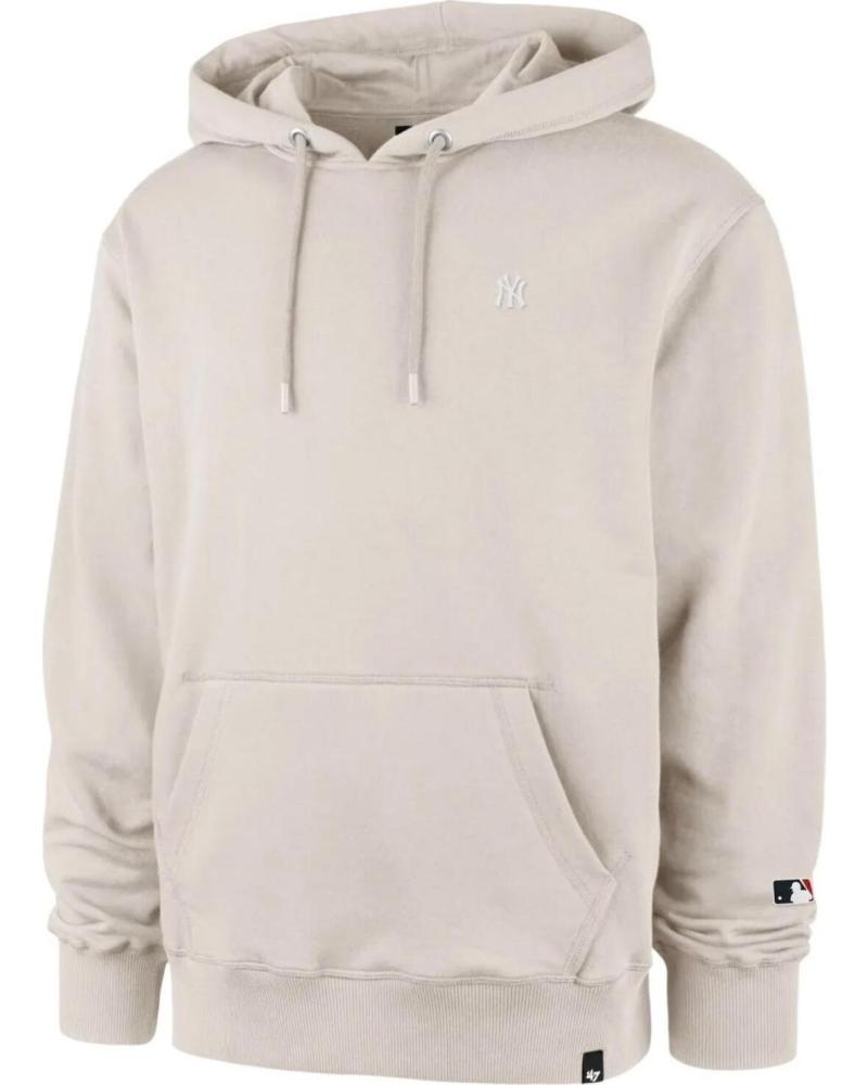 SUDADERA CON CAPUCHA LISA 47 BRAND BEIGE