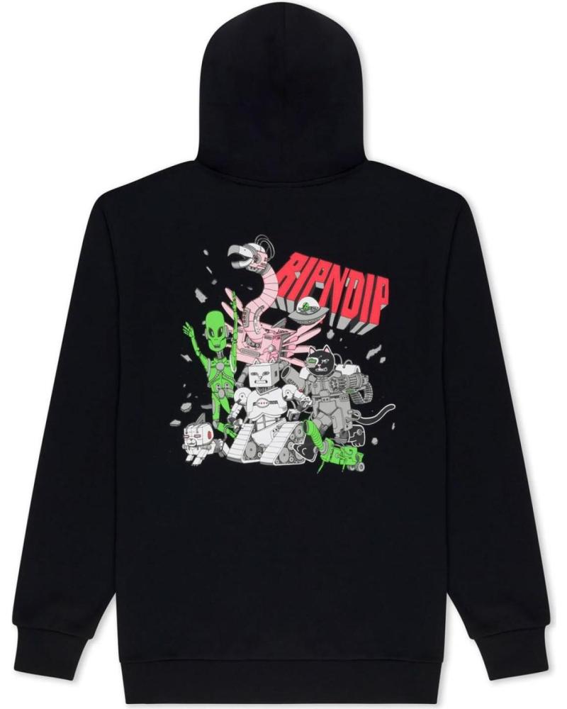 SUDADERA CON CAPUCHA RIPNDIP TOMORROWLAND NEGRA