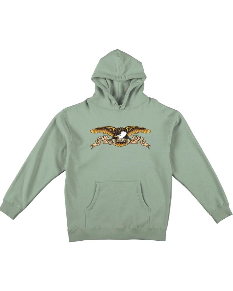 SUDADERA CON CAPUCHA ANTIHERO EAGLE HOODIE DUSTY SAGE