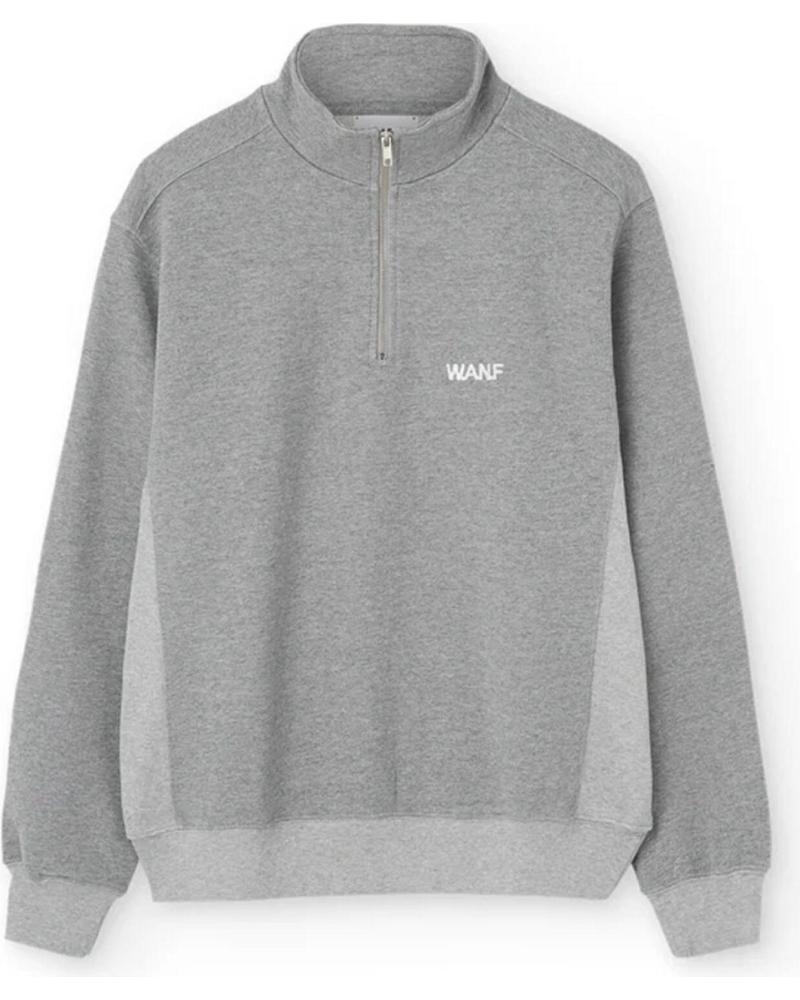 SUDADERA HALF ZIP GRIS WE ARE NOT FRIENDS FATHER LIKE