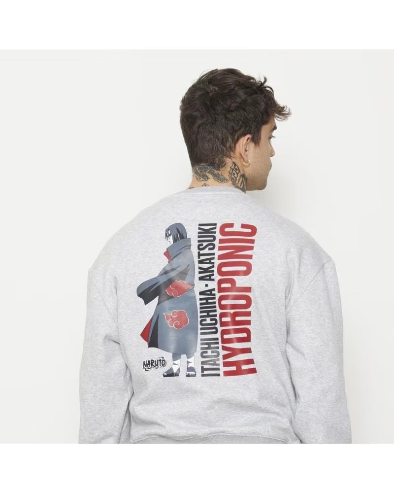 Sudadera Hydroponic Naruto Itachi Heather Grey 072-8052