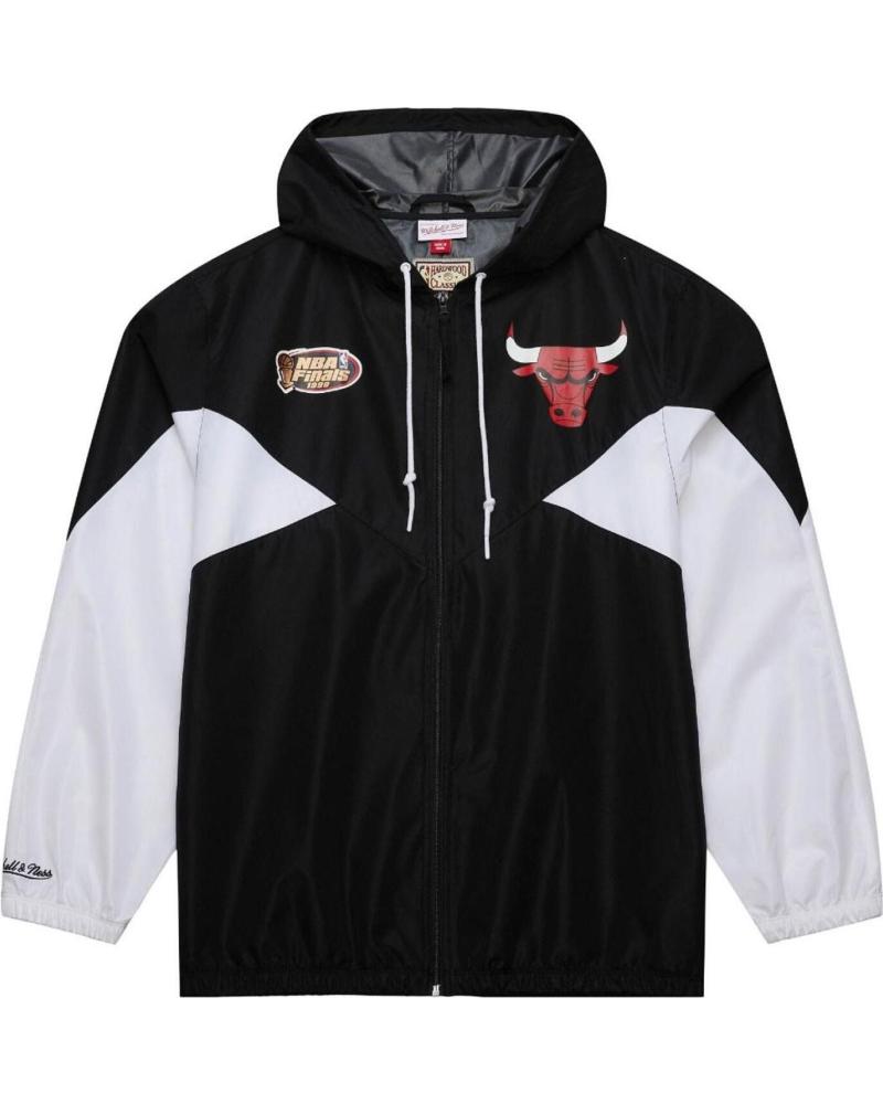 MITCHELL & NESS CHAQUETA CORTAVIENTOS NBA CHICAGO BULLS NEGRA ULTIMATE LIGHTWEIGHT VINTAGE NEGRO