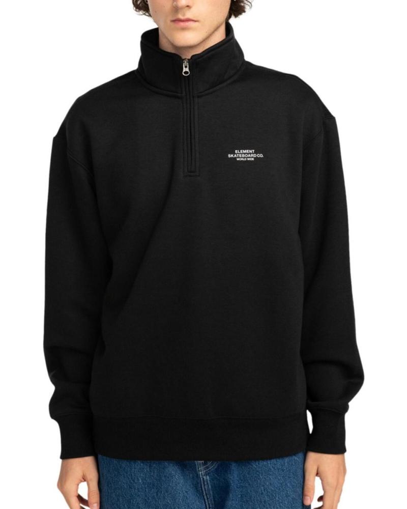 SUDADERA ELEMENT CORNELL CO HALF-ZIP NEGRA FLINT BLACK
