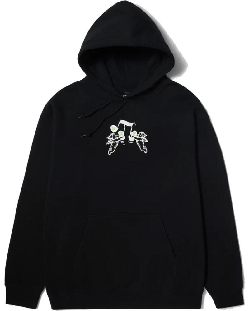 HUF SUDADERA CON CAPUCHA SONG PULLOVER HOODIE NEGRA