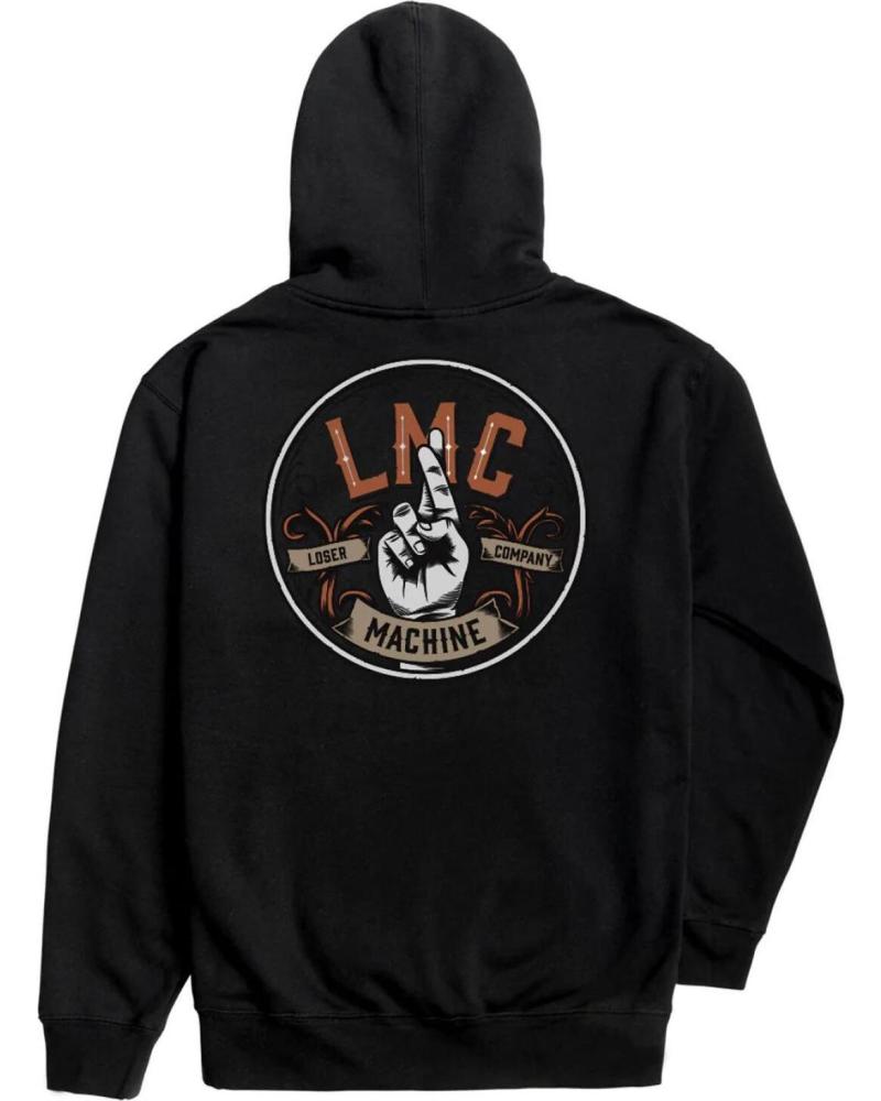 SUDADERA CON CAPUCHA LOSER MACHINE ROYAL ORDER FLEECE NEGRA