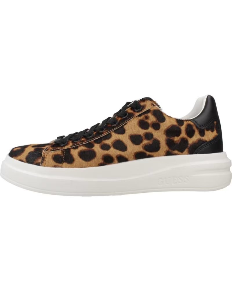 Guess Zapatillas FLTEL8 LEA12 Animal Print Tan Tan