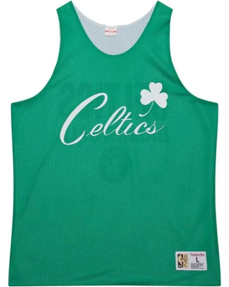 CAMISETA DE BALONCESTO MITCHELL & NESS BOSTON CELTICS REVERSIBLE MESH PARA HOMBRE