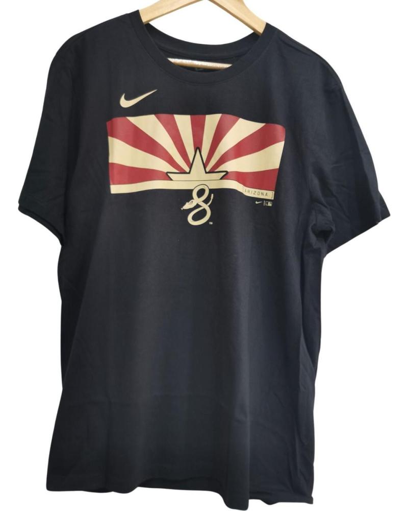 CAMISETA NIKE MLB ARIZONA DIAMONDBACKS 'D-BACKS SERPENT' MANGA CORTA NEGRA UNISEX