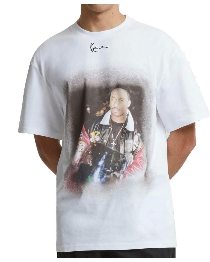 CAMISETA KARL KANI RETRO TINY SIGNATURE PRINT BLANCA