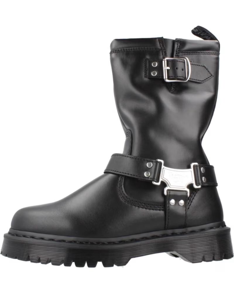 Dr Martens Botas Dr Martens Anistone Hi Negras de Cuero con Hebillas Black