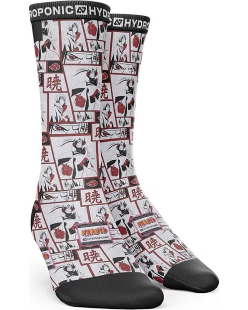 Calcetines Hydroponic Skate Naruto Itachi Uchiha Blancos