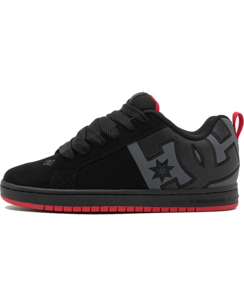 ZAPATILLAS DC SHOES COURT GRAFFIK SQ NEGRO-GRIS-ROJO