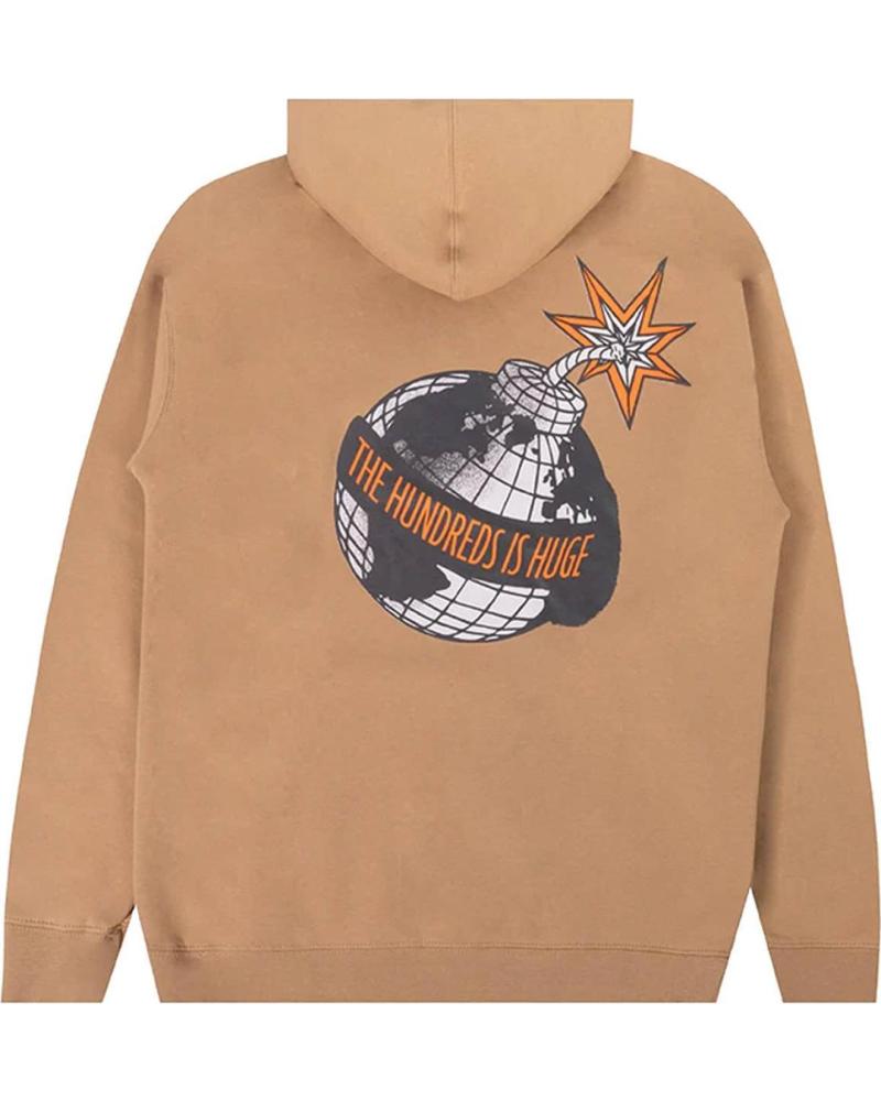 SUDADERA THE HUNDREDS HONEST WORLD PULLOVER SANDSTONE