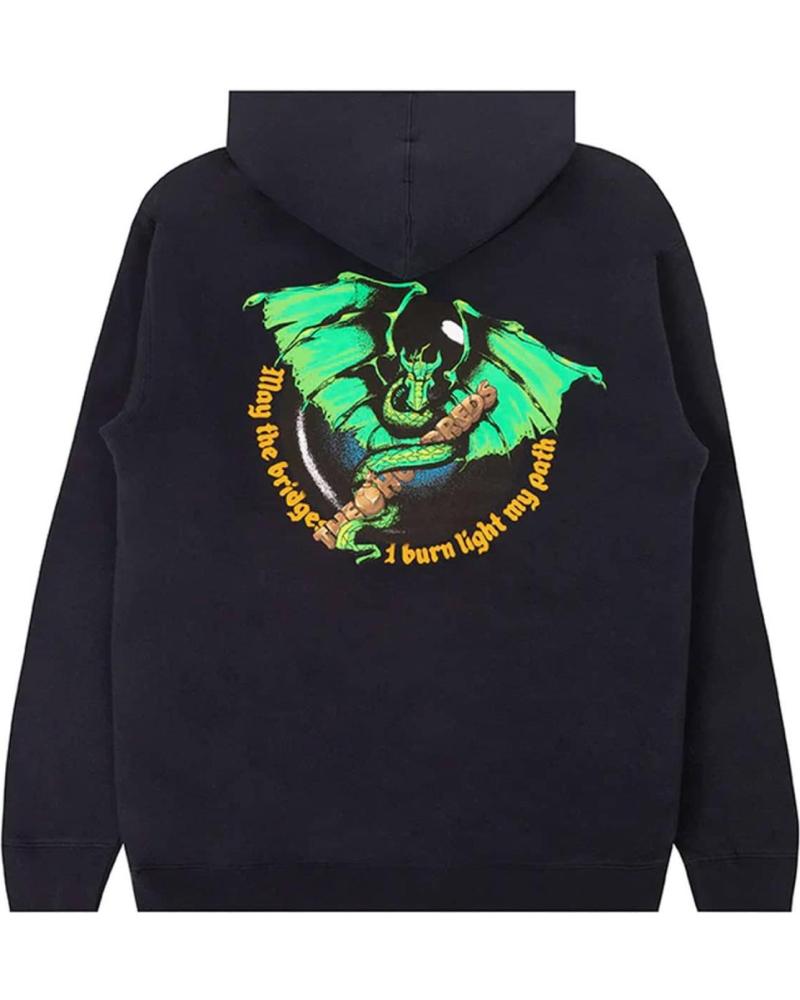 SUDADERA CON CAPUCHA THE HUNDREDS BEAST OF BAR-DEN PULLOVER FLEECE NEGRA