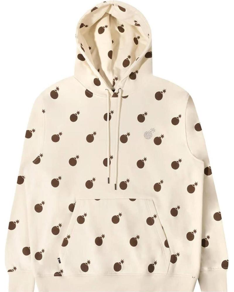 THE HUNDREDS SUDADERA GRAND PULLOVER FLEECE OFF WHITE