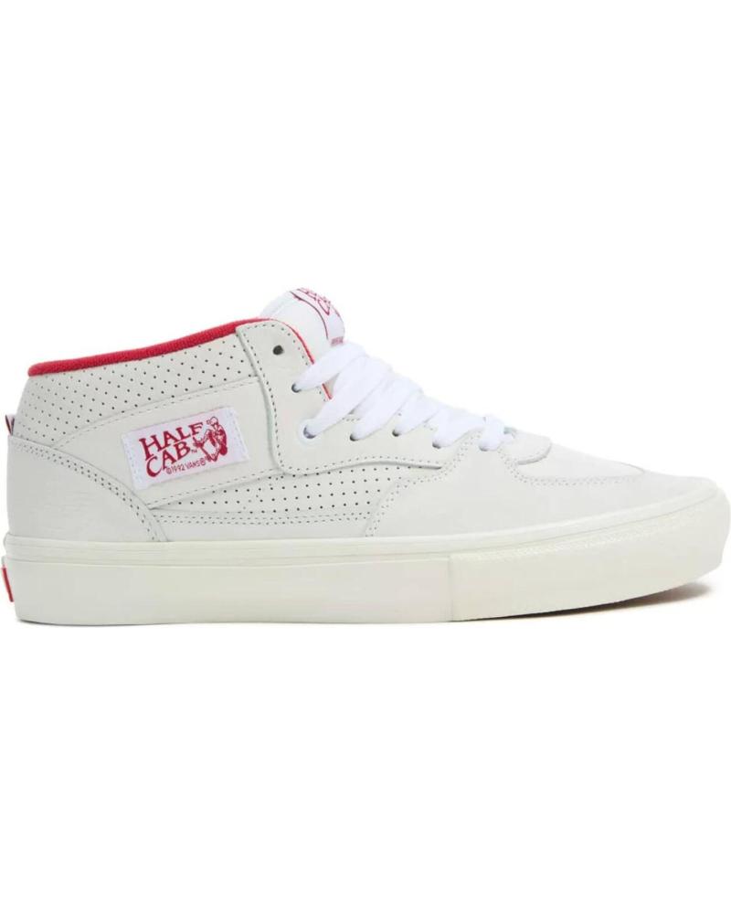 ZAPATILLAS SKATE VANS HALF CAB VINTAGE SPORT BLANCAS ROJAS