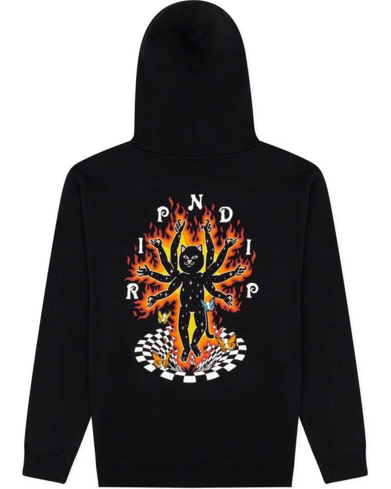 SUDADERA CON CAPUCHA RIPNDIP ILLUSION NEGRA