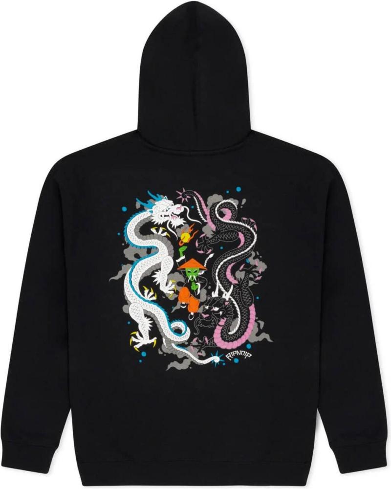 RIPNDIP SUDADERA CON CAPUCHA RYU HOODIE NEGRA UNISEX