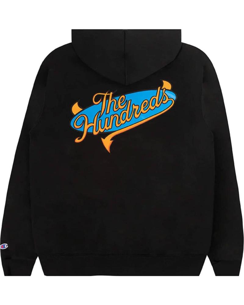 SUDADERA CON CAPUCHA THE HUNDREDS INDUSTRY SLANT PULLOVER NEGRA