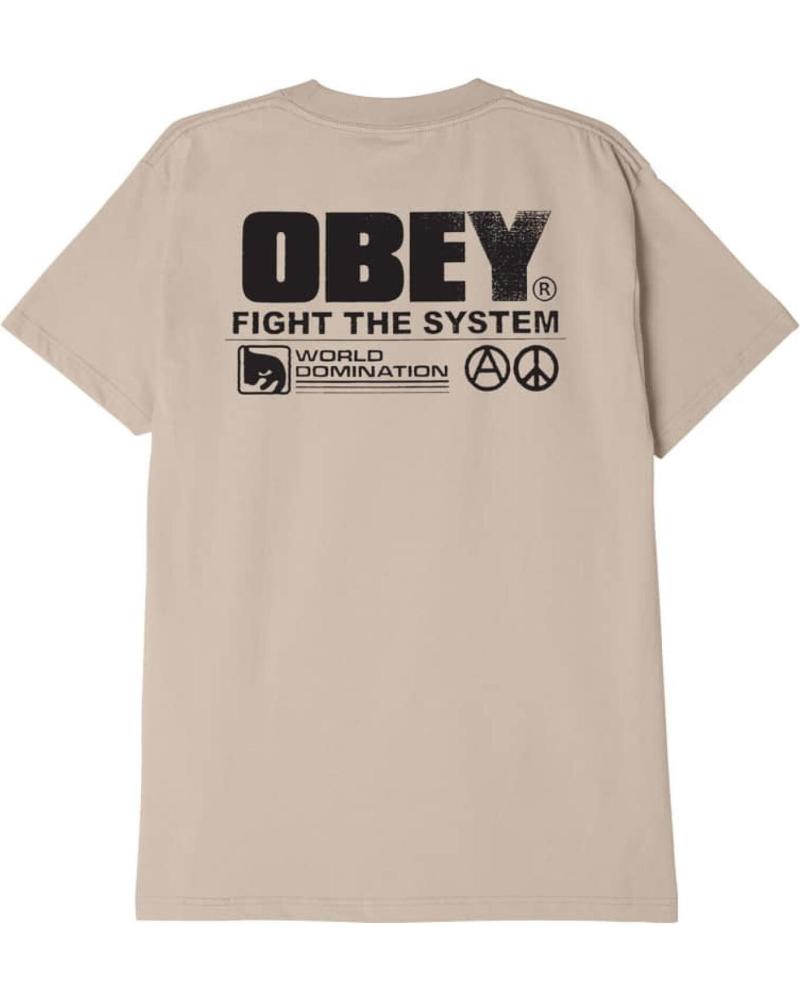 CAMISETA OBEY FIGHT THE SYSTEM SAND