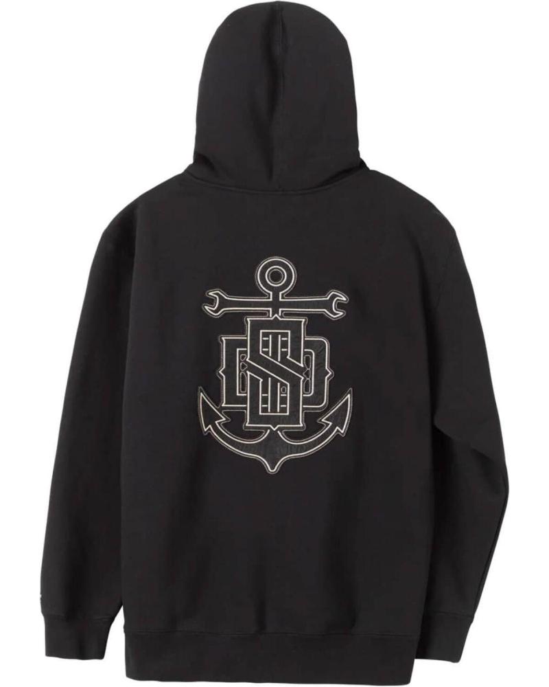 SUDADERA DARK SEAS KEELER PULLOVER FLEECE NEGRA
