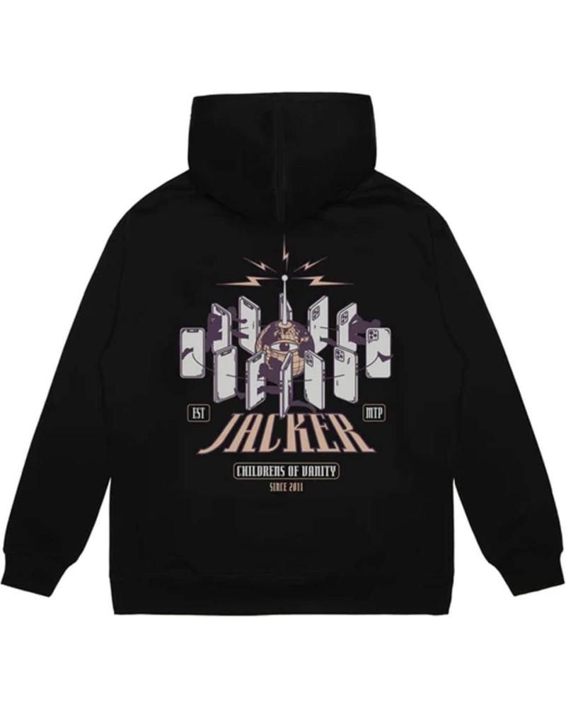 SUDADERA CON CAPUCHA JACKER VANITY NEGRA