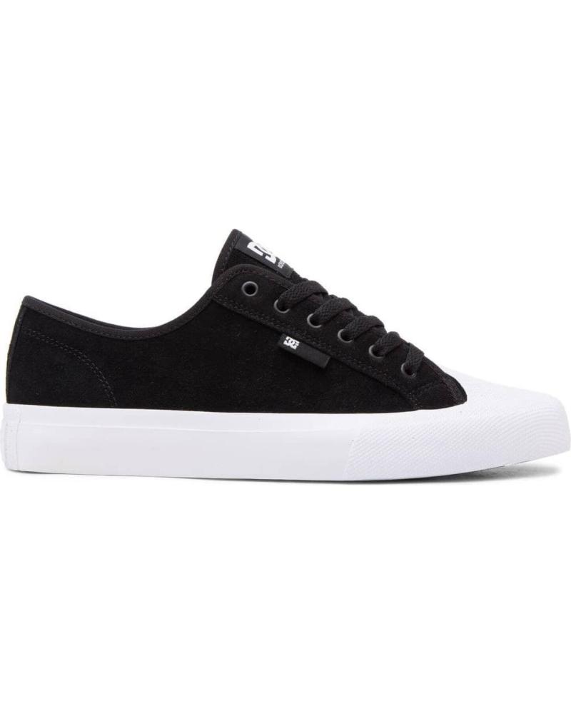 ZAPATILLAS DC SHOES MANUAL RT S M BKW NEGRAS Y BLANCAS