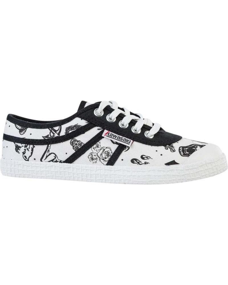 ZAPATILLAS LONA ESTAMPADAS UNISEX KAWASAKI TATTOO CANVAS K202420 1002 BLANCO 1002 WHITE