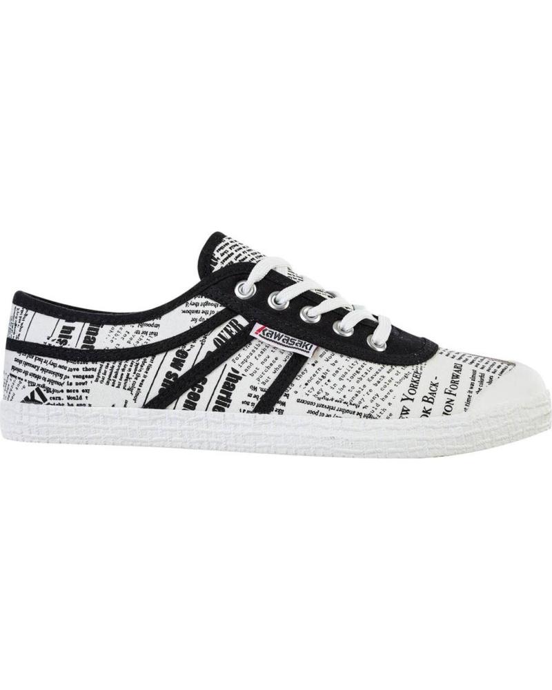 ZAPATILLAS LONA ESTAMPADO PERIÓDICO KAWASAKI NEWS PAPER K202414 1002 BLANCO 1002 WHITE