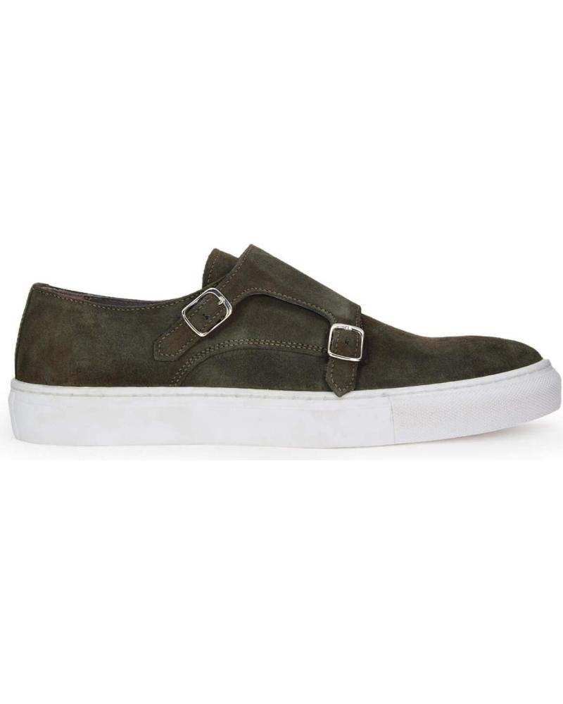 de DUCA DI MORRONE ZAPATILLAS DUCA DI MORRONE GUGLIELMO-CAM CON DOBLE HEBILLA GREEN