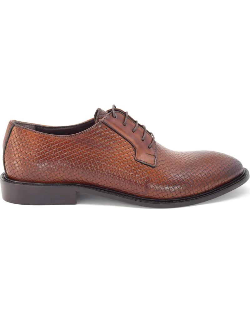 de DUCA DI MORRONE DUCA DI MORRONE FILIBERTO-INT ZAPATOS OXFORD DE PIEL MARRÓN BROWN