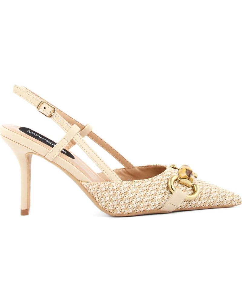 de FASHION ATTITUDE ZAPATOS DE TACÓN SLINGBACK FASHION ATTITUDE FAMBMA55 MARRÓN CON HEBILLA DECORATIVA BROWN