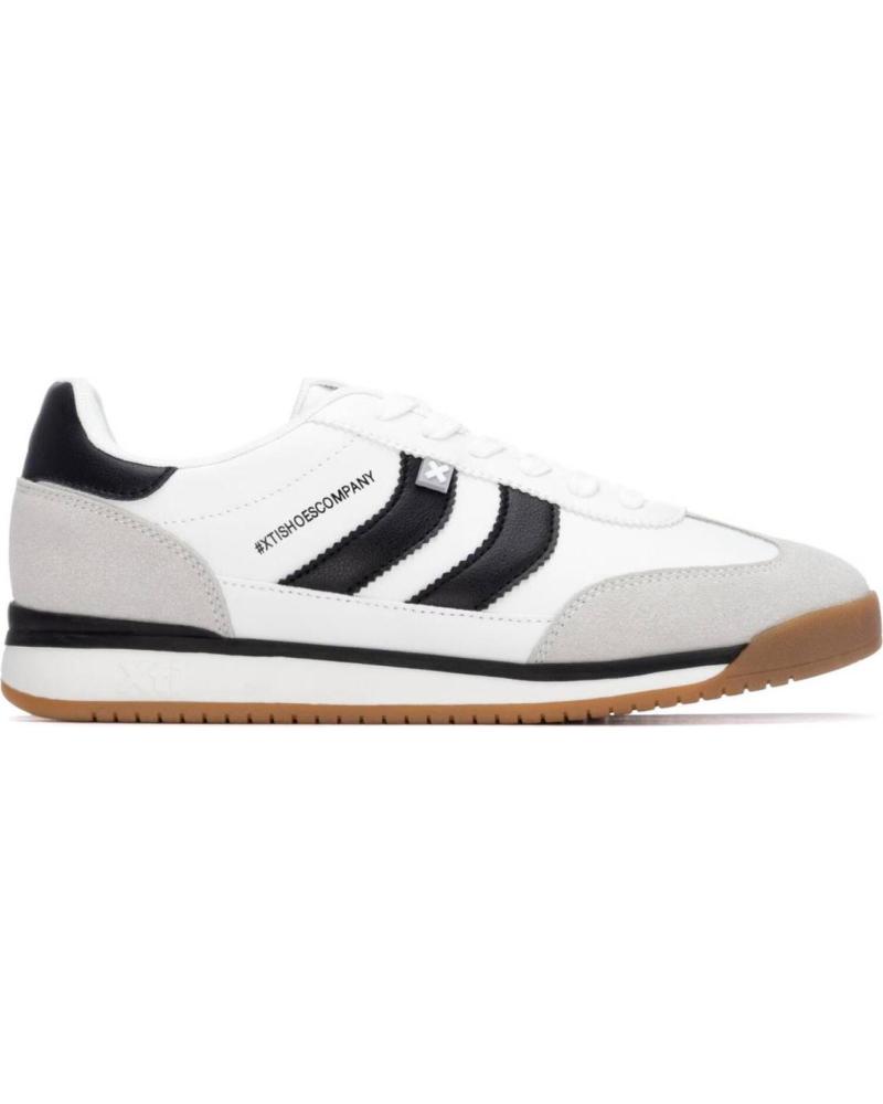 ZAPATILLAS DEPORTIVAS XTI 144582 BLANCAS CON BANDAS NEGRAS BLANCO