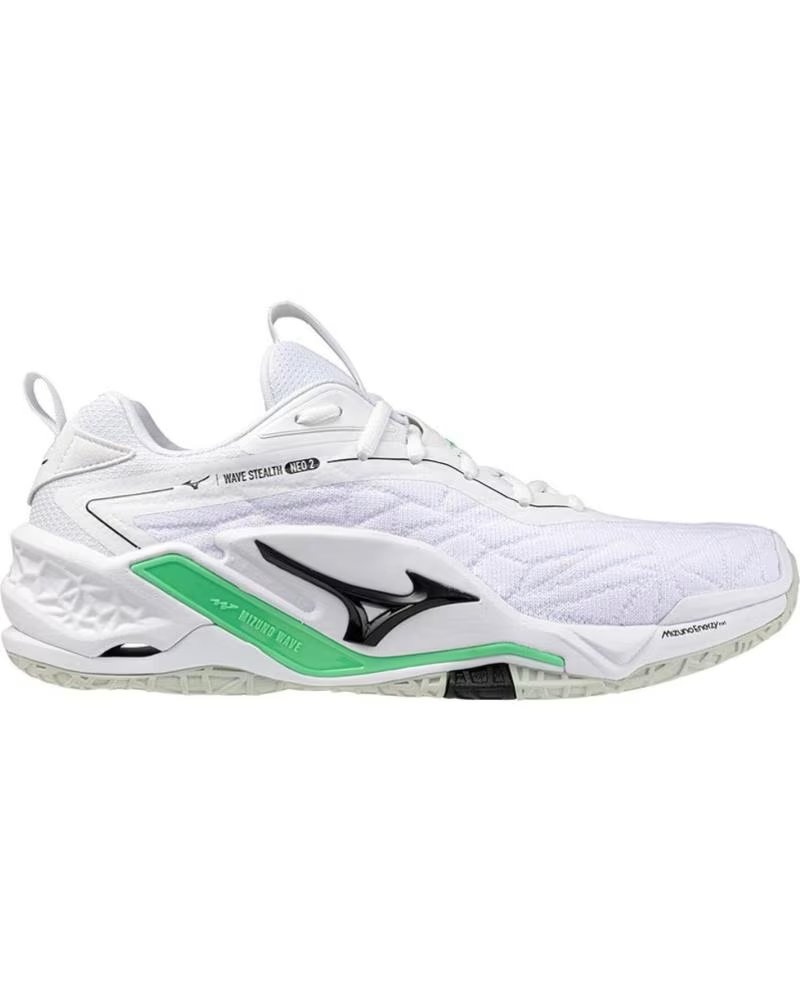 Zapatilla Mizuno Wave Stealth Neo 2 Blanco y Azul Azul